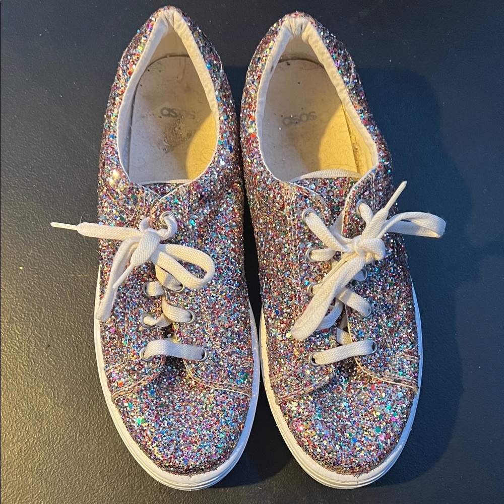 ASOS Glitter Multicolor Sneakers